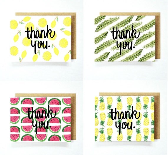 Items similar to Picnic Days Thank You Card Set Greeting Card on Etsy