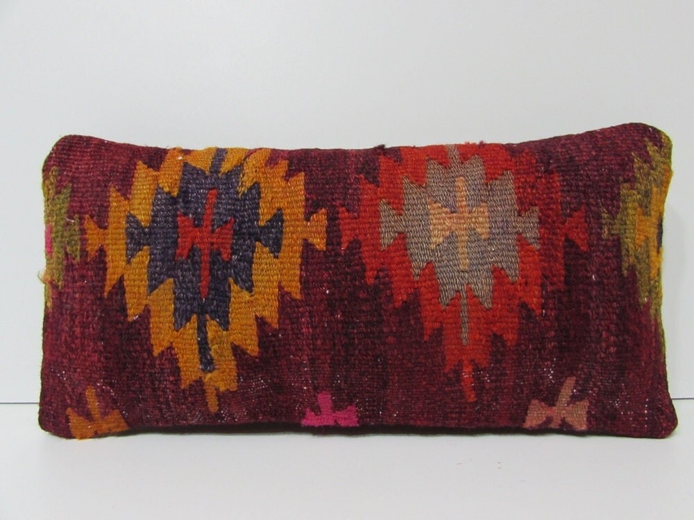 burgundy lumbar pillow red pillow cover gold pillow case sofa