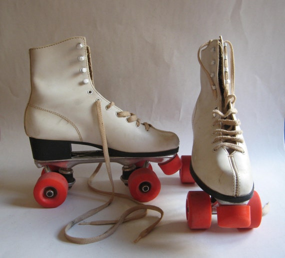 vintage derby roller roller skates boots size 9
