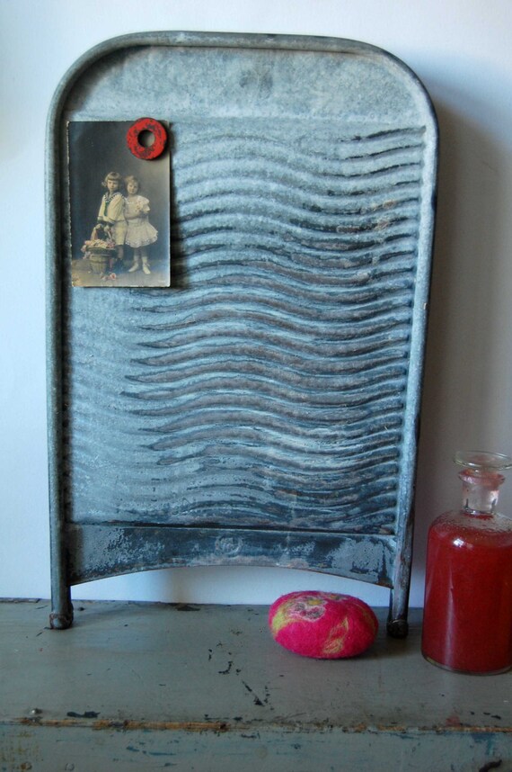 Vintage washboard Vintage metal washboard Rustic laundry