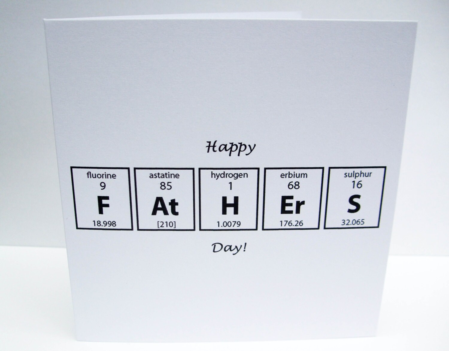 Father's Day Card Card for a Chemist Scientist Paper