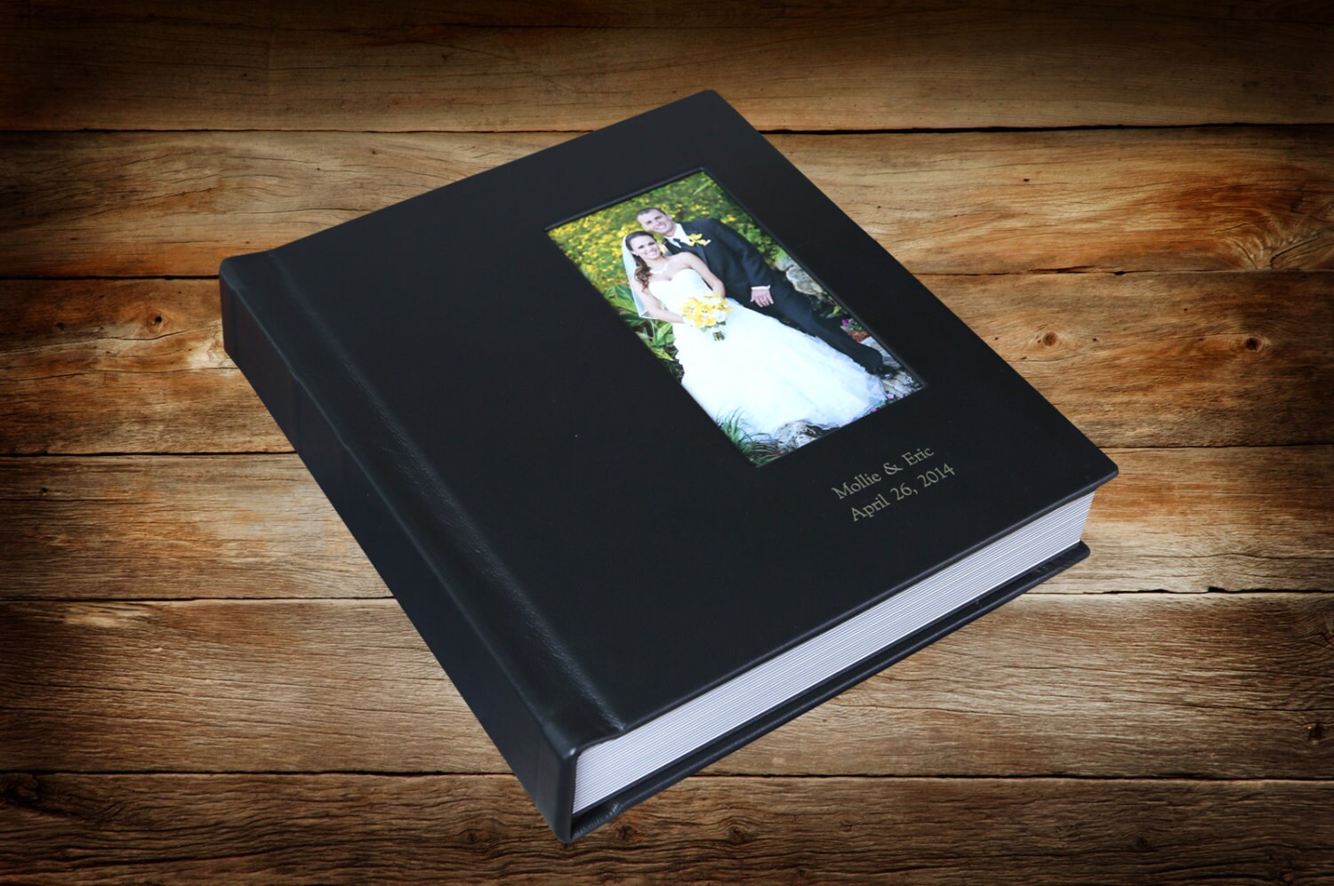 Wedding AlbumCustom Flush Mount Genuine Leather Album 8 X 8
