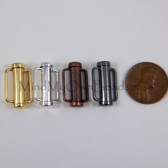 Clasp Slide Lock Tube Clasp with Bar 20mm x 1pc