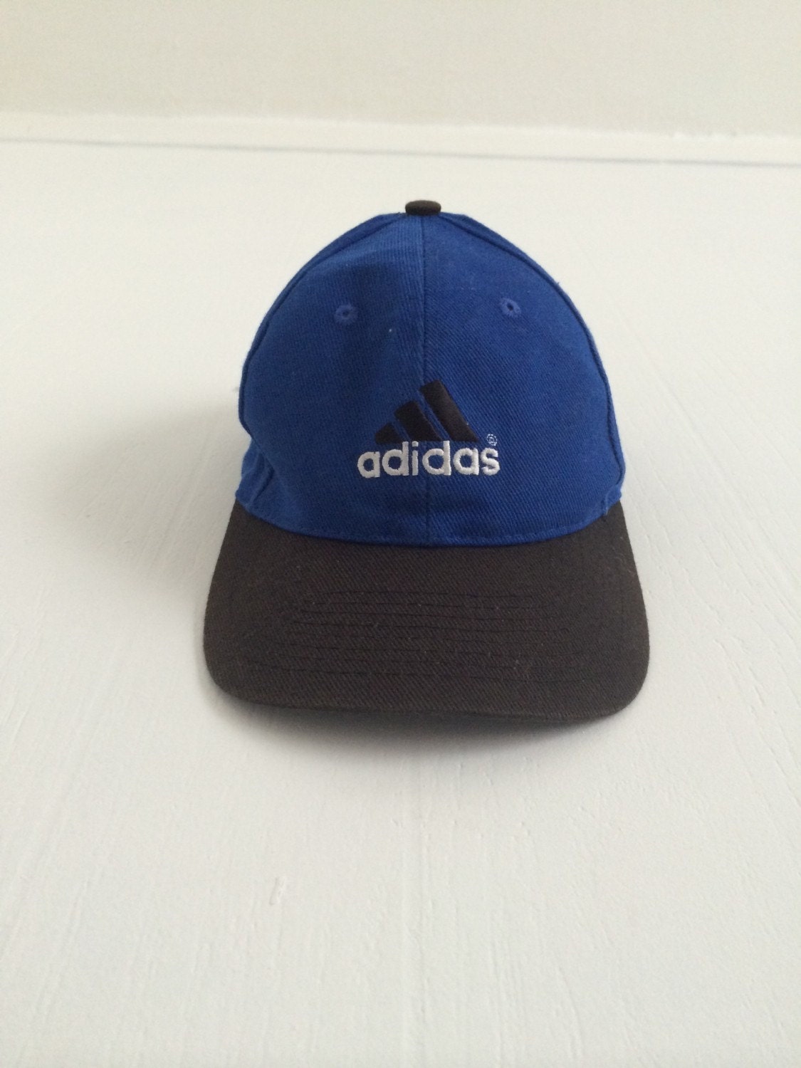 ADIDAS logo blue snapback baseball cap with black brim