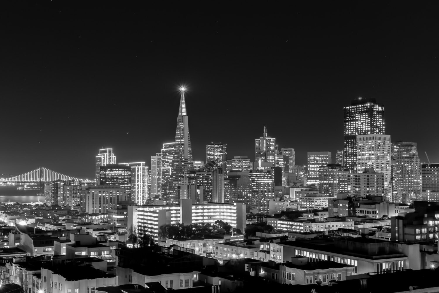 Black and White Photo San Francisco City Print Photograph