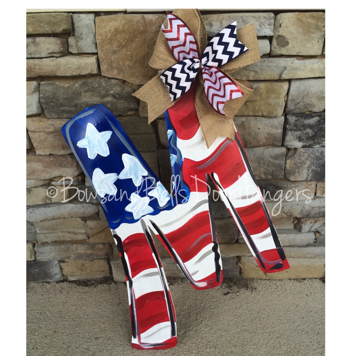 Flag door hanger cross door hanger America Door