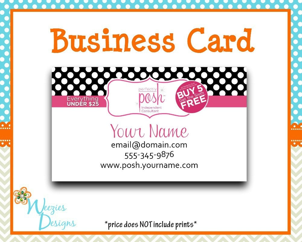 Perfectly Posh Business Card Direct Sales By WeeziesDesigns