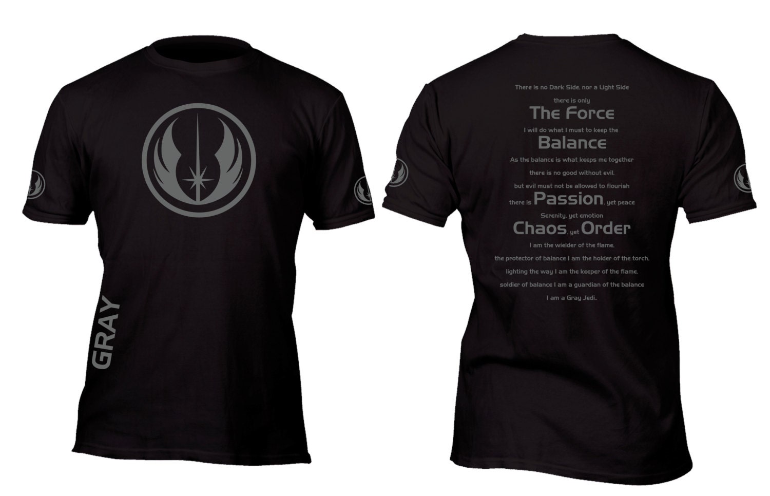 grey jedi code shirt