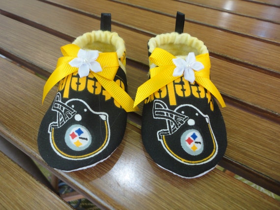 Pittsburg Steelers Booties Baby Girl NFL Football Booties