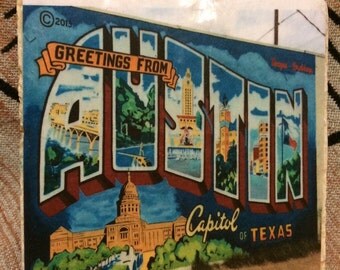 Austin Texas Mural coaster