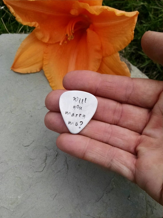 Will You Marry Me Pick - Unique Proposal Idea - Personalized Pick - Engagement Gift - Wedding Proposal Gift - Guitar Player Keepsake