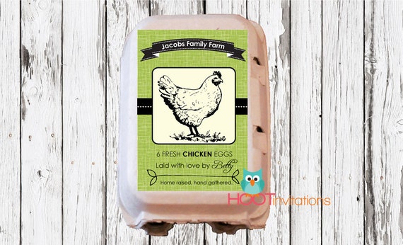 custom egg carton labels to print at home a4 or letter size