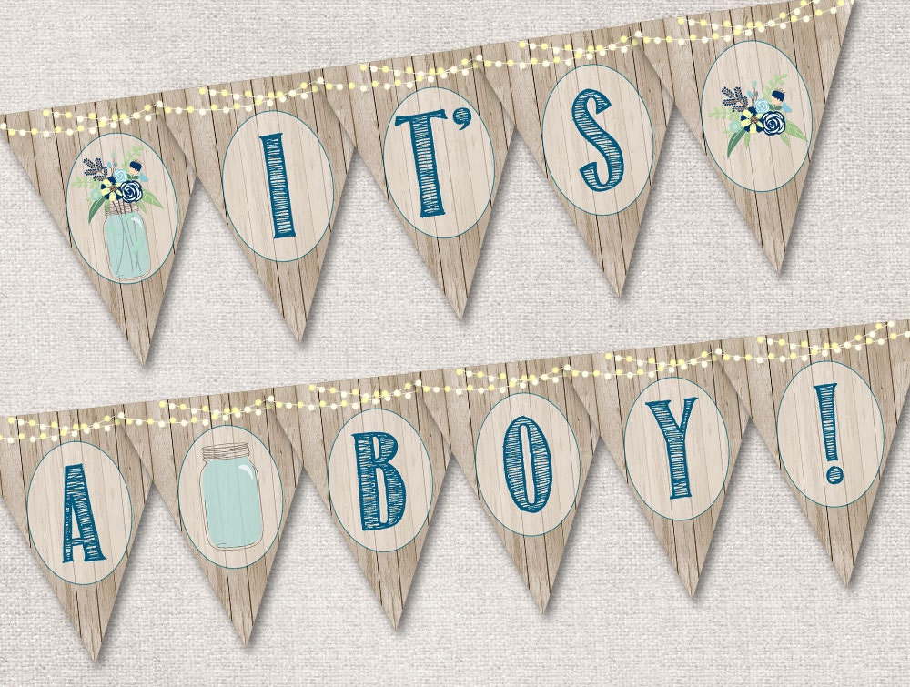 It's a Boy Banner Printable Baby Shower Banner INSTANT