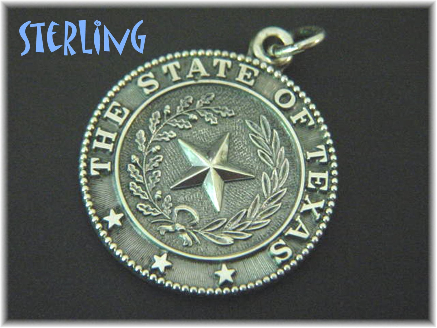 The State of Texas Sterling Silver State Seal Charm 1