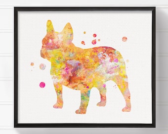 Watercolor French Bulldog, French Bulldog Art, French Bulldog Print, French Bulldog Painting, Watercolor Dog, Dog Wall Art, Dog Lover Gift