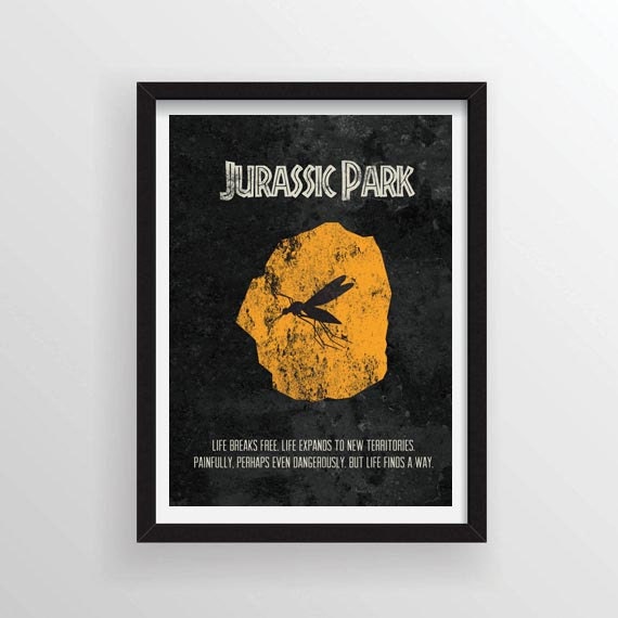 85 X 11 Minimal Jurassic Park Poster 85 X 11 Minimal Jurassic Park Poster