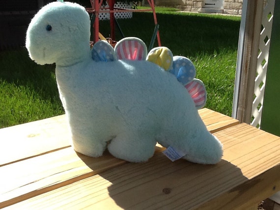 pastel dinosaur plush