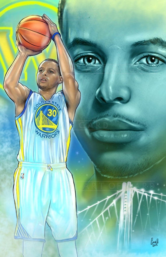 Stephen Curry Collage digital drawing