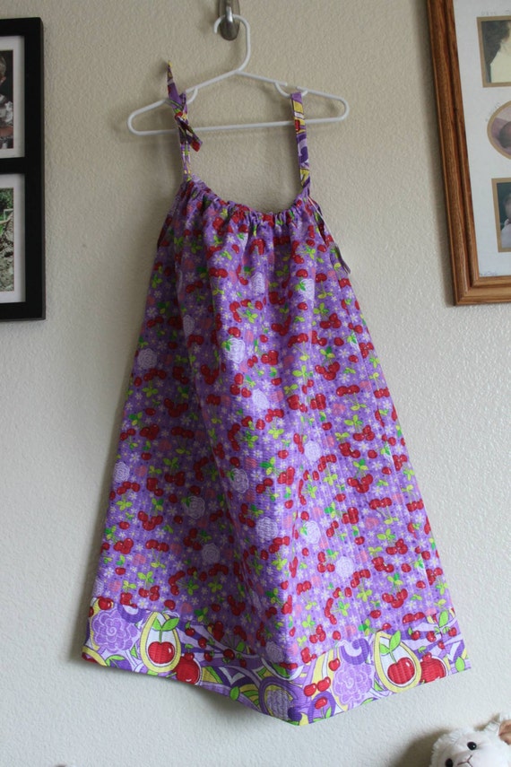 Fruity Pillowcase Dress by OldLadyCrochet on Etsy