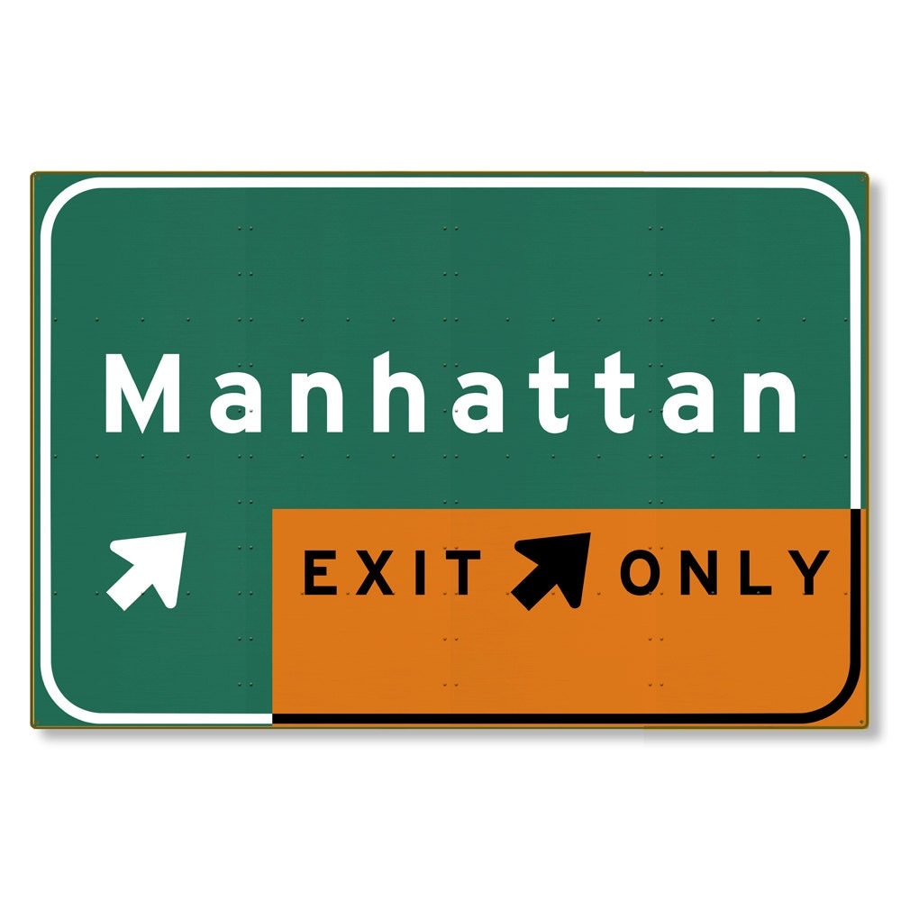 Download Highway Sign Replica Manhattan New York City nyc ny Interstate