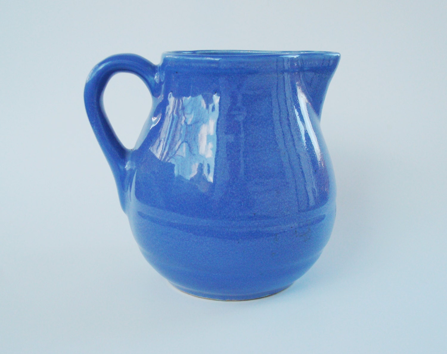 Early Pfaltzgraff/York Pa Pottery Speckled Blue Glaze 501 Pitcher