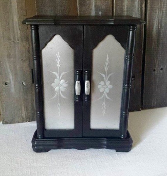 Jewelry Box black vintage chic gothic by CraftyMcDaniel on Etsy