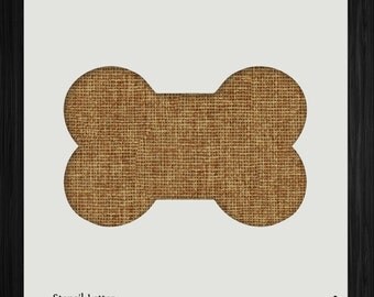 Dog bone stencil | Etsy