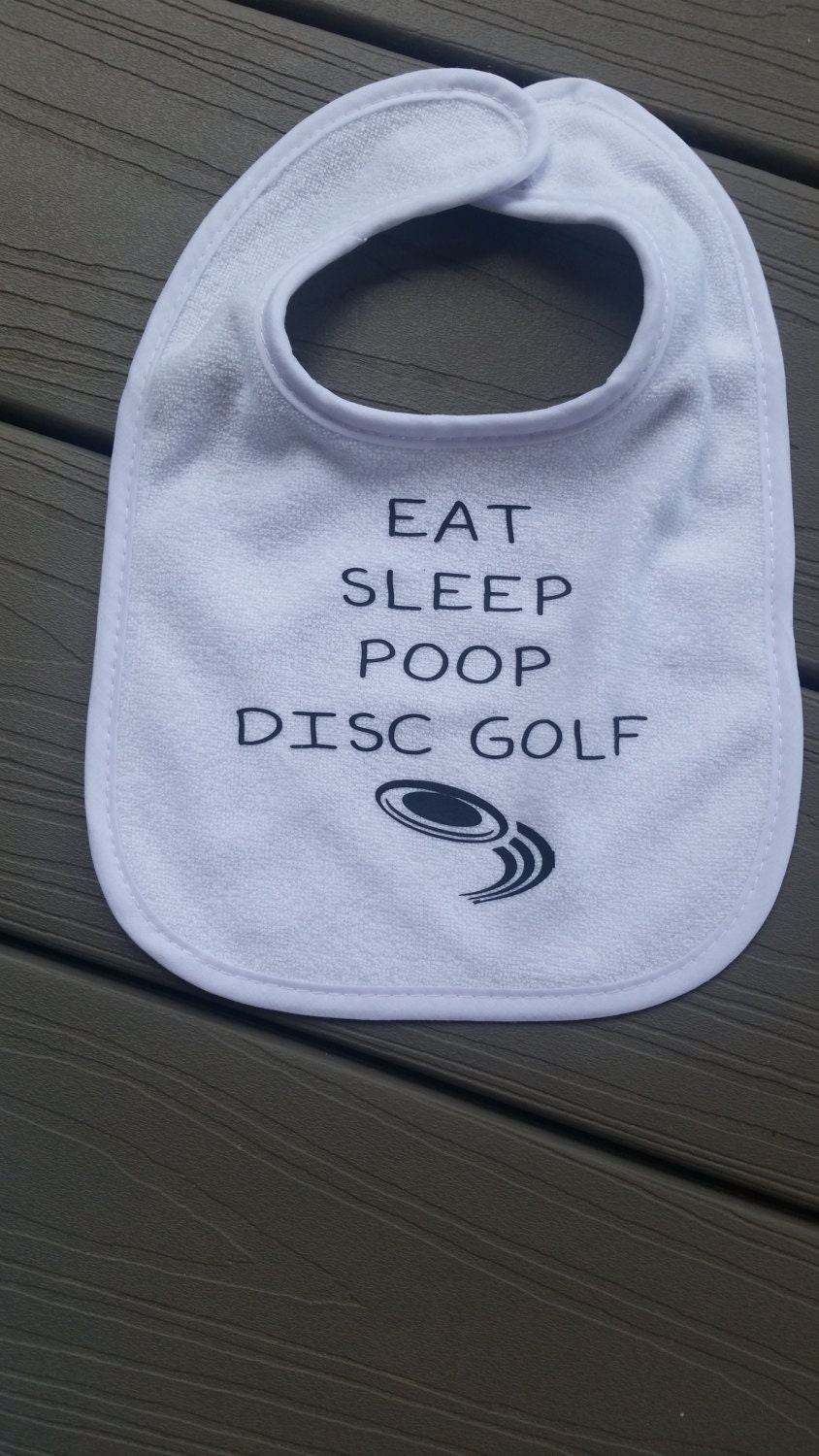 Matching Onesie and Bib Disc Golf Baby Baby by MakeItPersonalbyMM