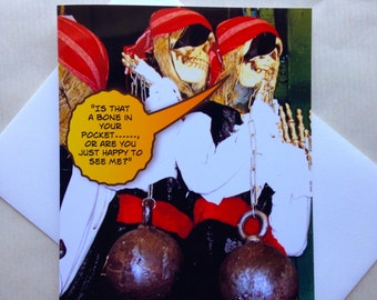 Funny Halloween Cards - Funny Photo Halloween Card - Adult Halloween Card - Funny Skeletons - Original
