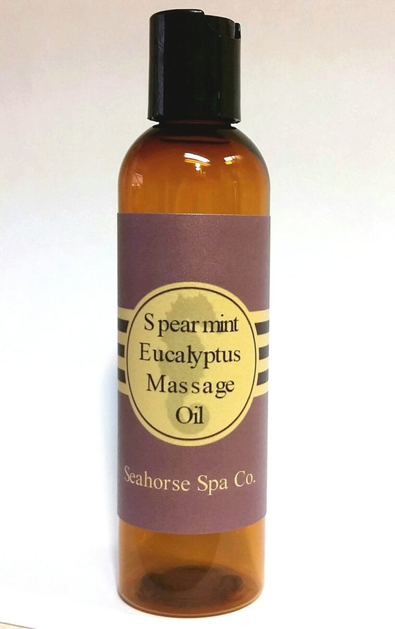 Items similar to Spearmint Eucalyptus Massage Oil 8 oz., Aromatherapy