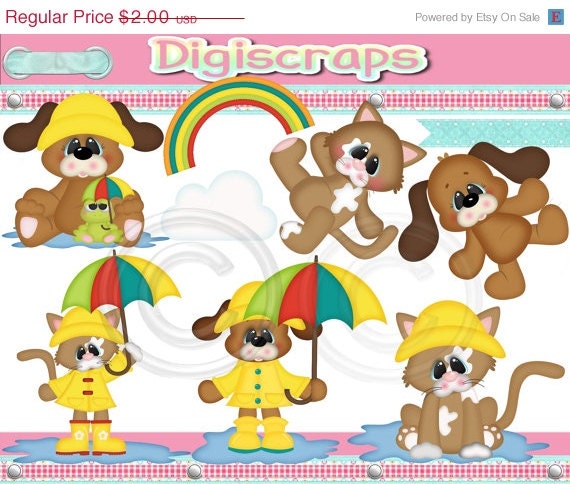 free clipart raining cats and dogs - photo #48