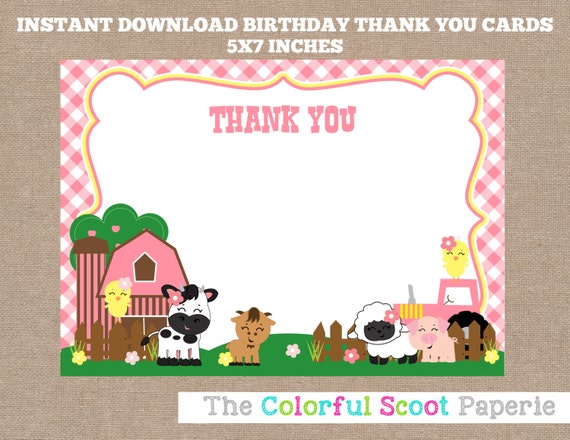 Farm Thank You Cards Barn Thank You Cards Farm Farm