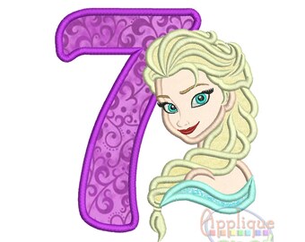 Frozen number 7 | Etsy IE