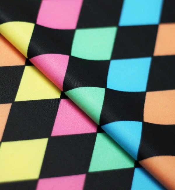 Spandex Fabric Stretch Fabric Harlequin Print Fabric
