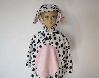 dalmatian halloween / carnival costume cape for toddlers