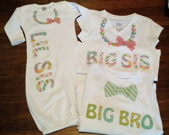 sibling shirt sets for 3