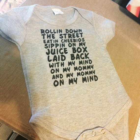 Rolling down the street baby onesie by on Etsy