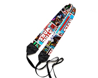 Retro Style Star Wars dSLR Camera Strap! Reversible! This is a full strap with buckles NOT a camera strap cover!