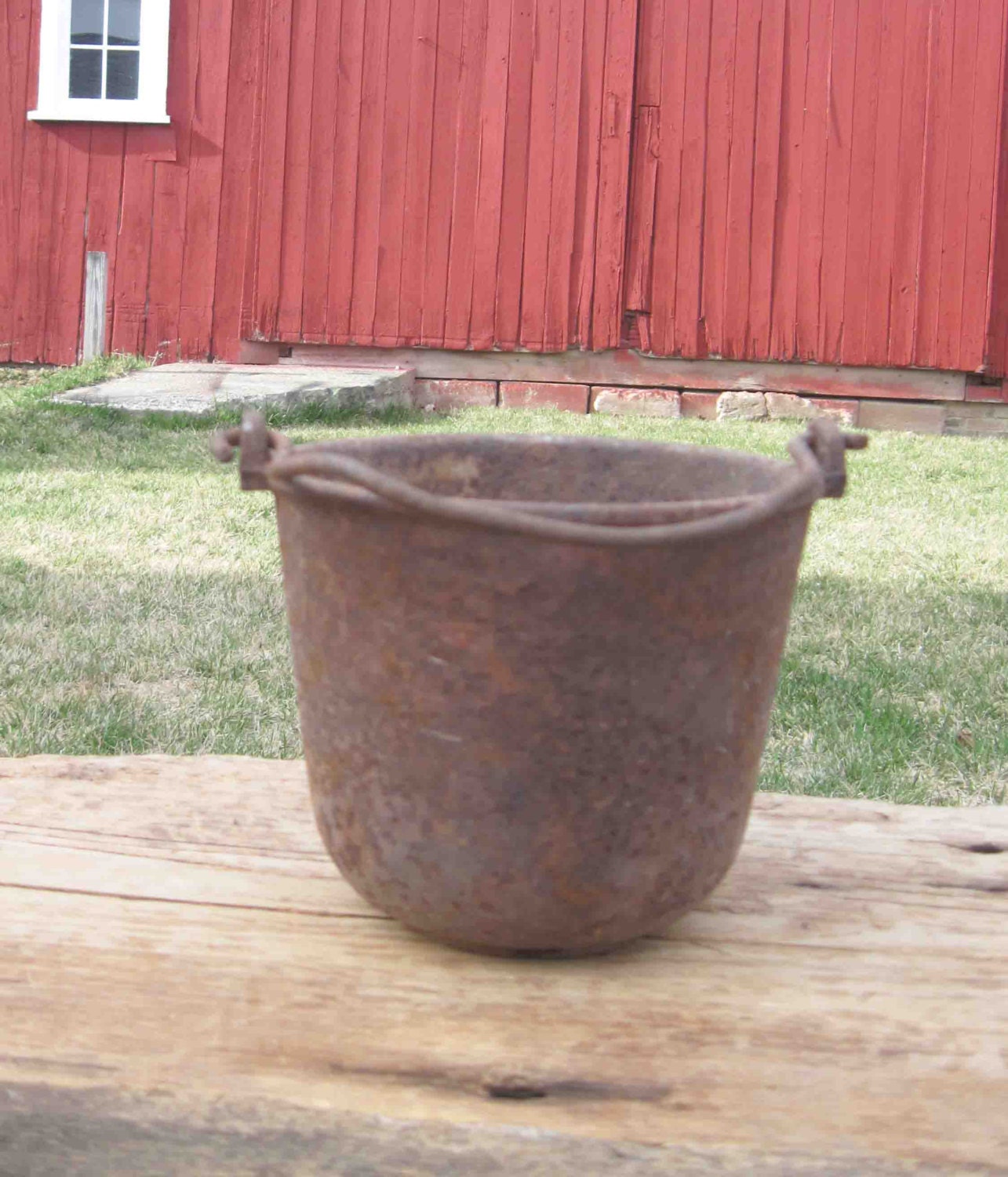 Antique Cast Iron Smelting Pot With by Incredibletreasures on Etsy