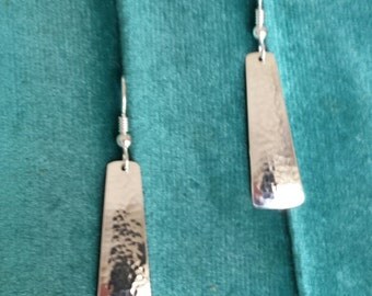 Hammered Sterling Silver Earrings