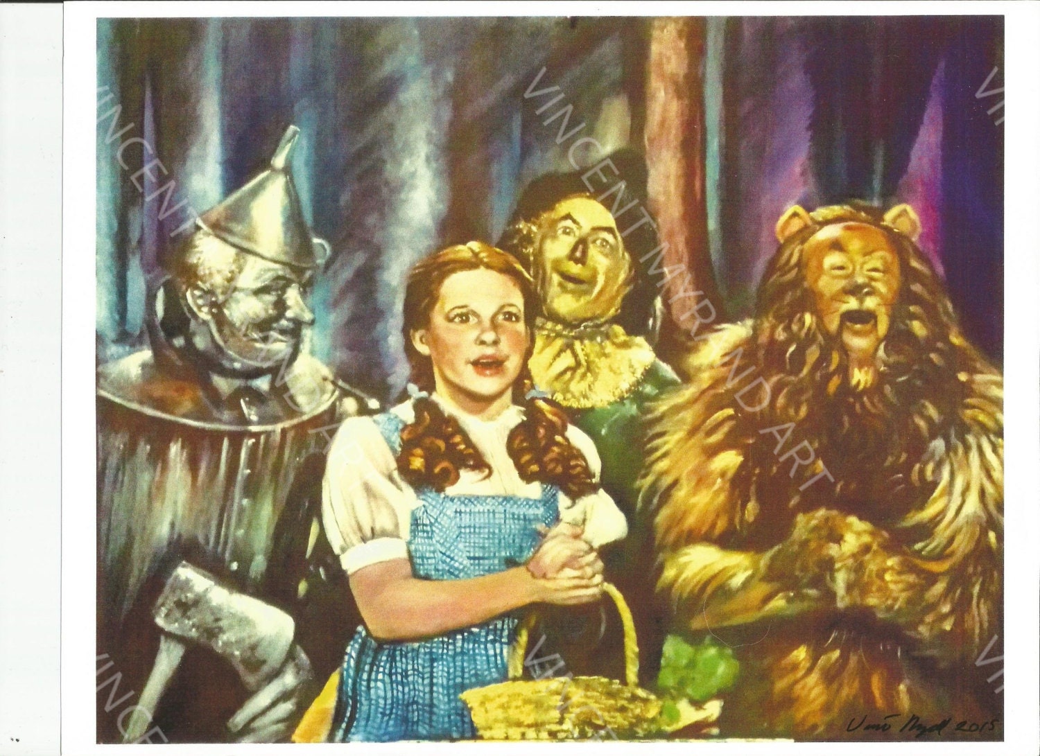 Wizard of Oz PRINT 8x10 by Artist Vincent Myrand ART