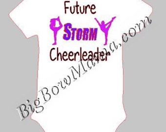 Future Cheerleader Baby Girl Alabama Inspired SVG DXF Cut File