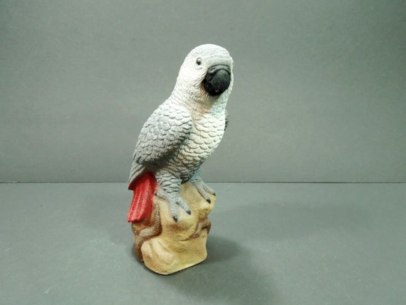 tropical bird figurines