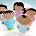 DIY Printable Finger Puppet Family PDF Daddy Mommy