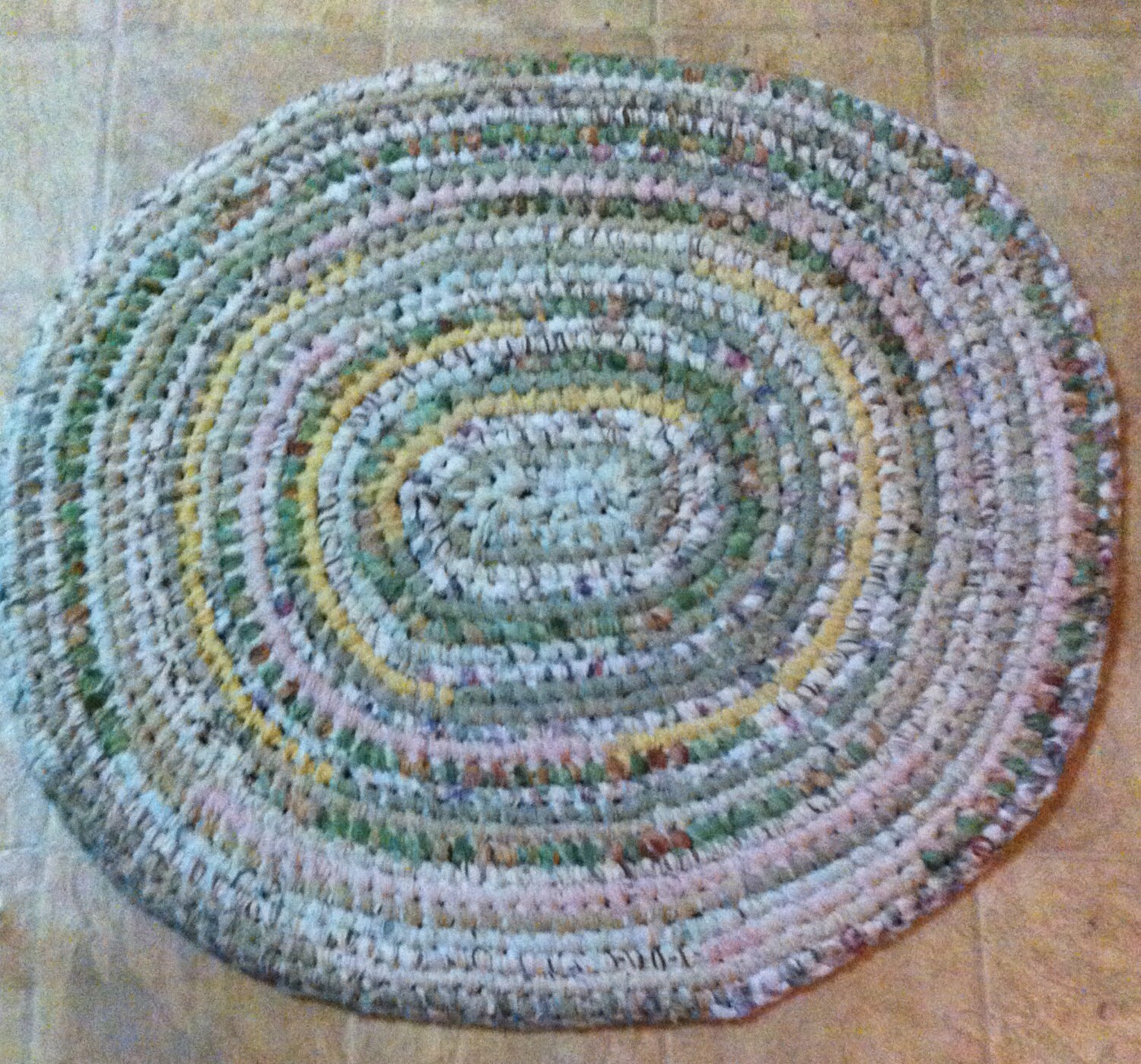 Handwoven rug earth tones