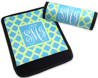 personalized luggage tags quatrefoil