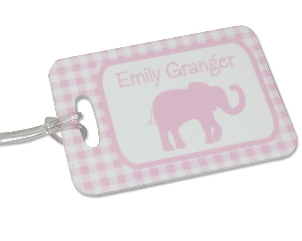 personalized baby bag tag blue gingham baby boy custom luggage personalized baby bag tag blue gingham baby boy custom luggage