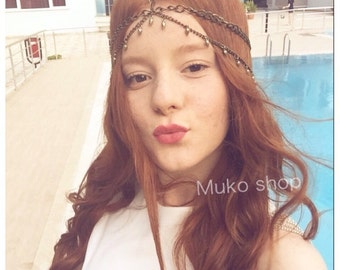 head piece, antique head piece, New Head Chain Women Boho Style Hair Jewelry Fashion Headpiece,body chain
