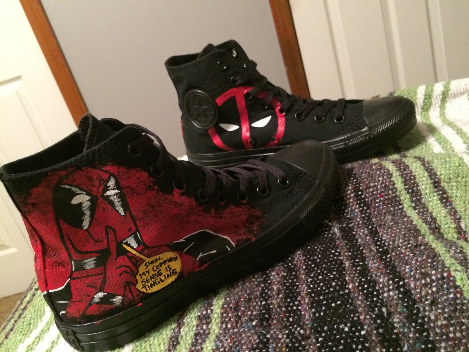 deadpool converse sneakers
