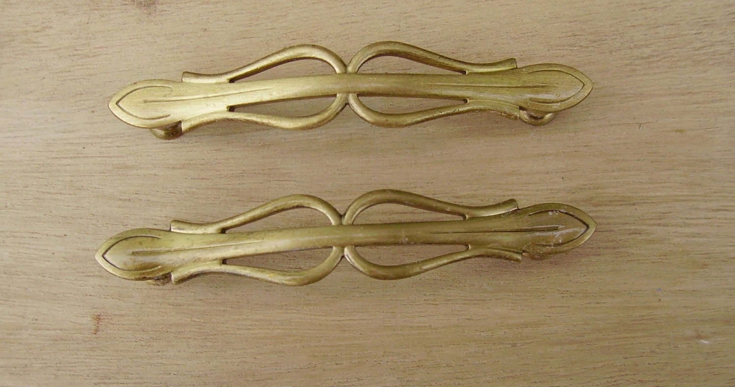 Antique French Brass Drawer Pulls Furniture Hardware Haute Juice